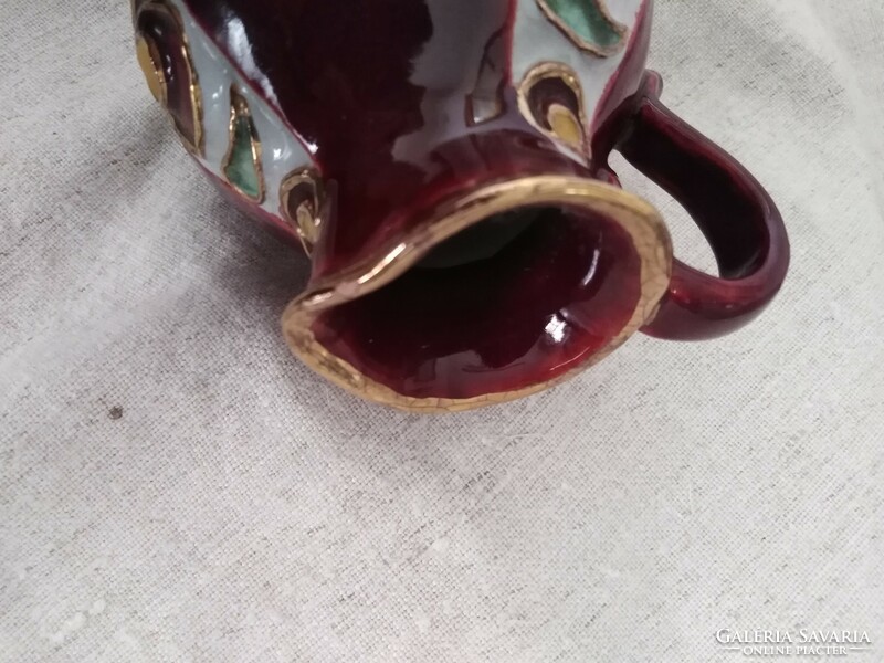 Cherry red - ceramic jug / artisan