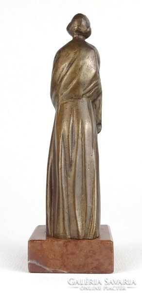1P129 Borsos Miklós bronz hölgy kisplasztika 21 cm