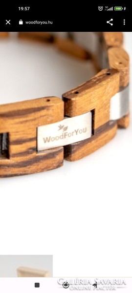 New wong wood/steel bracelet 1/4 price