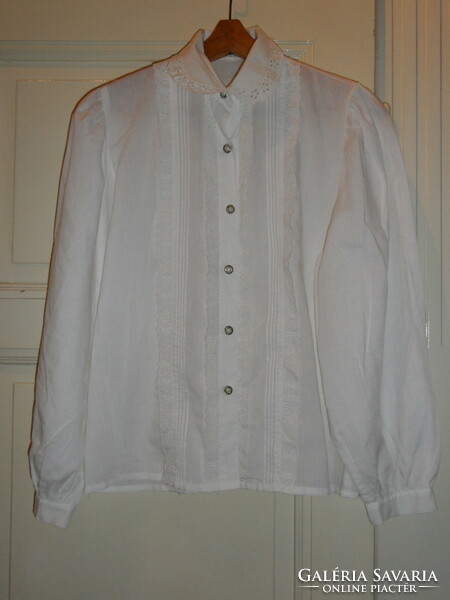 Madeira white women's blouse, top for national costume (m/l)