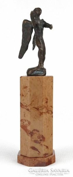 1P132 Peppered Miklós: bronze sculpture 20 cm 1952