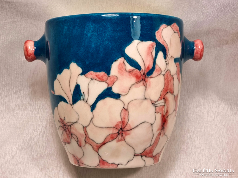 Rare ernestine salerno italy 695 porcelain vase/flowerpot 1950s/60s collector's item.