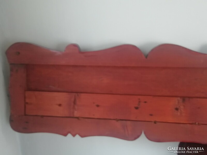 Large folk wall shelf