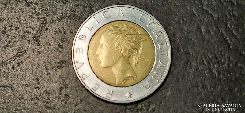 Olaszország 500 Líra, 1993., 100 éves az Olasz Bank