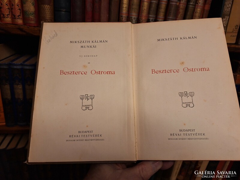 1901 First edition of the Réva brothers bp-Kálmán mikszáth's works- siege of Beszterce -gottermayer k.