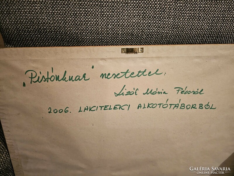 Mária Lizák - forest 2006 creative camp Lakitelek folk college pastel 54x42 cm 30000 ft + postage