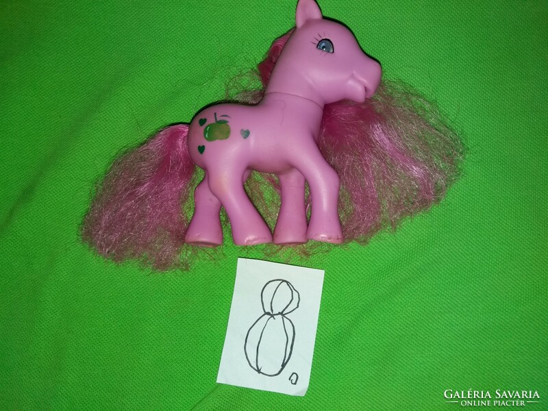 Gyönyörű minőségi SIMBA Dús pink és lila sörényes My Little Pony lovacska 12 cm a képek szerint 8.