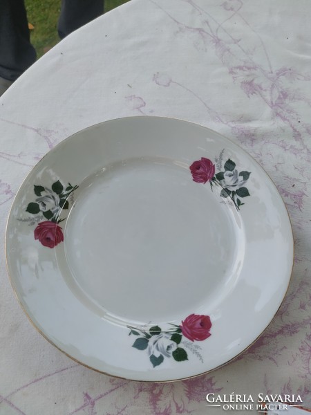 Virágos porcelán lapos tányér 4 db eladó!