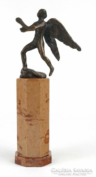 1P132 Peppered Miklós: bronze sculpture 20 cm 1952