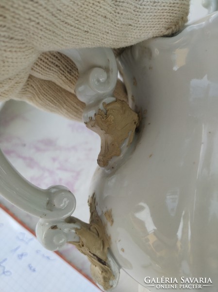 Zsolnay porcelain glued teapot for sale!