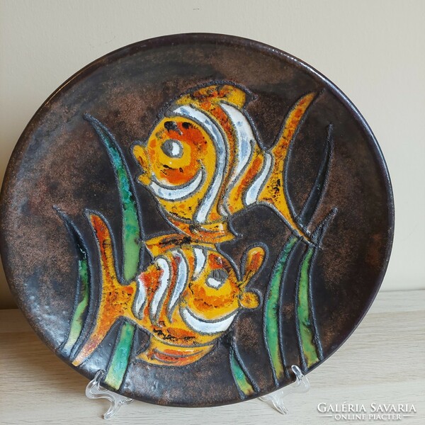 Retro fish ceramic wall decoration