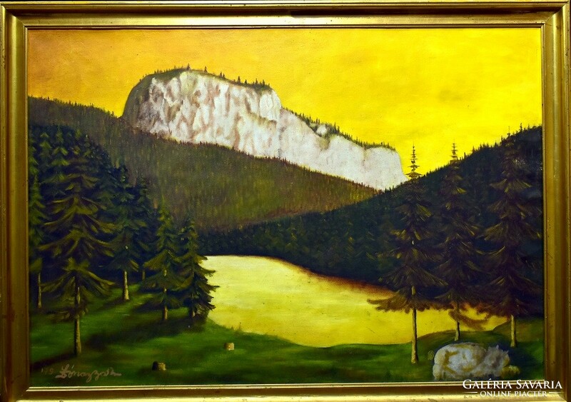 XX. Sz. Hungarian painter: Transylvania killer lake