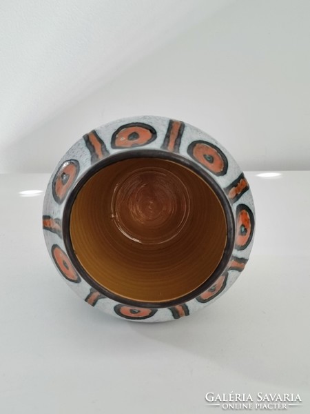 Old applied art ceramic vase