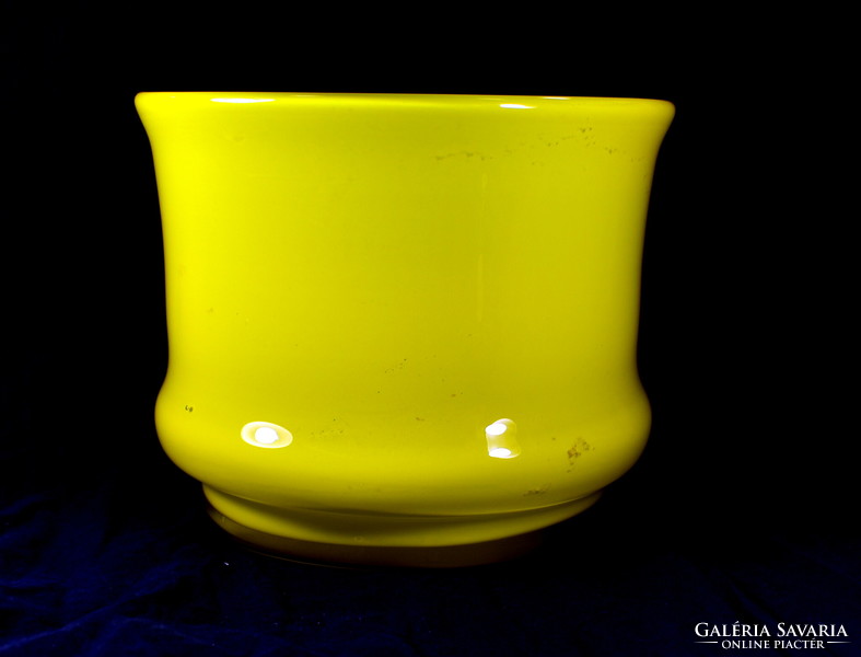 Polished Czech (?) glass bowl colored in its large size