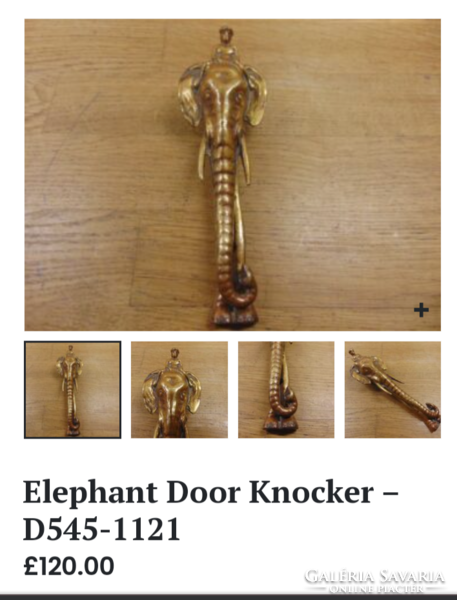 Réz elefánt ajtó kopogtató ritka. Alkudható.