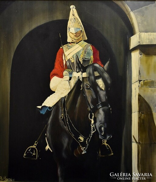XX. No. Western European painter: palace guard on his horse