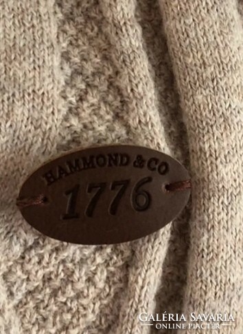Hammond & Co L-es, exkluzív 80 % pamut, 20% gyapjú férfi pulóver Londonből