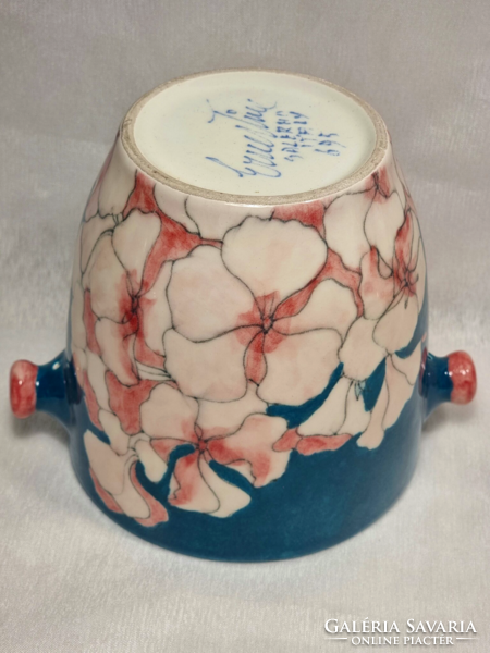 Rare ernestine salerno italy 695 porcelain vase/flowerpot 1950s/60s collector's item.