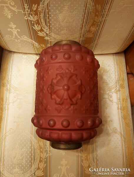 Beautiful antique ampolna lamp shade!