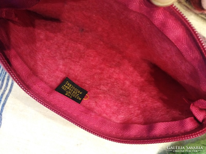 Felt type - women's bag / pink + document holder
