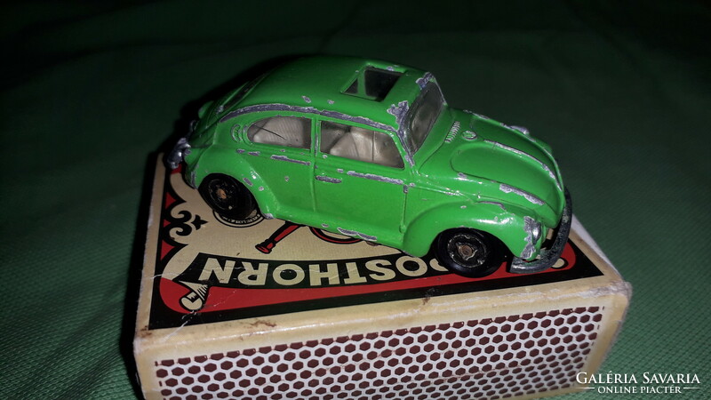 Original French majorette - matchbox-like - vw beetle metal small car 1:60 according to the pictures