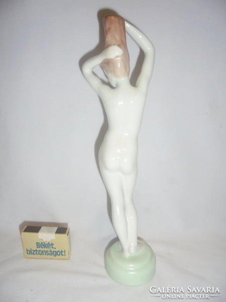 Aquincum női álló akt figura, nipp - 27 cm