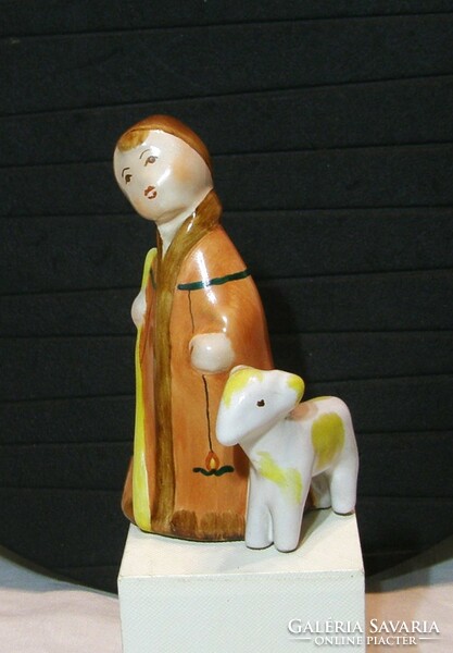 Juhász - Bodrogkeresztúr glazed ceramic figure