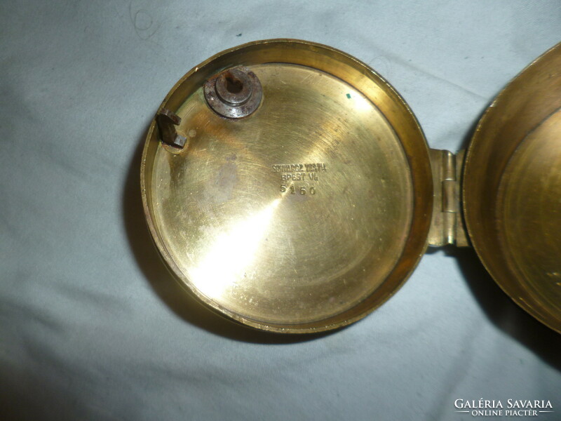 Antique copper clock holder schwarcz brothers budapest