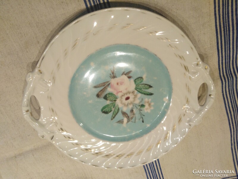 Antique porcelain plate, centerpiece, offering