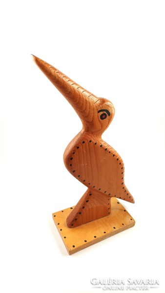 Retro Hungarian wooden bird.