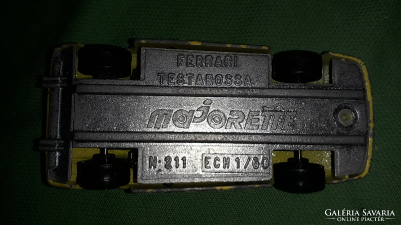 Original French majorette - matchbox-like - ferrari testarosa metal small car 1:60 according to the pictures