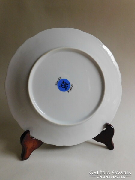 French decorative plate with the coats of arms of the cities of the Lorraine region