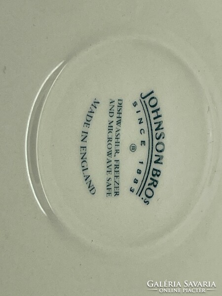 Antik Angol Spode porcelán csésze és kistányér kék fehér