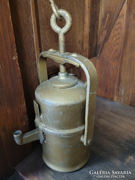 Antique sailor miner's lamp