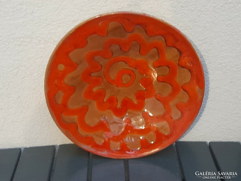 Large marked ceramic wall plate