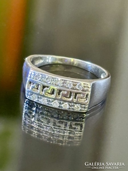 Mesés ezüst gyűrű