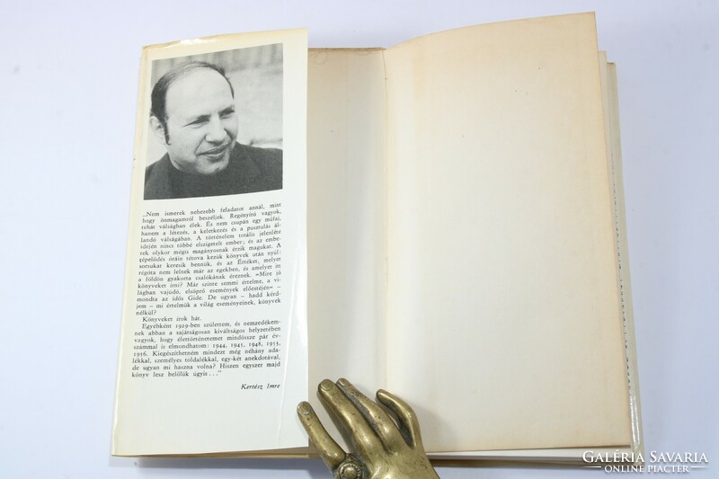 Dedicated first edition - imre kertész - tracer of the Nobel Prize-winning author 2. His earliest volume is rare!