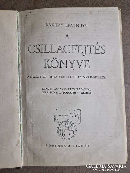 Dr. Baktay Ervin : A csillagfejtés kézikönyve