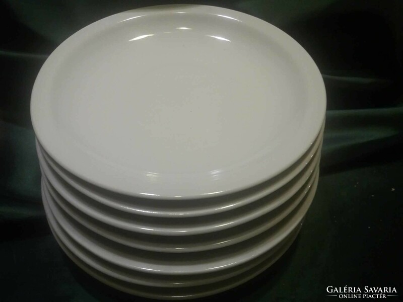 White Zsolnay porcelain small plates, 7 pcs