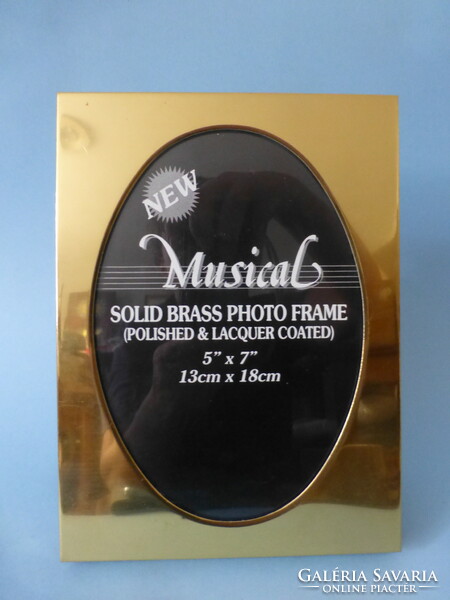Solid brass picture frame
