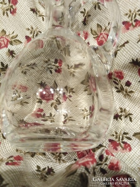Kitchen spice and oil jug - with a romantic character / glass