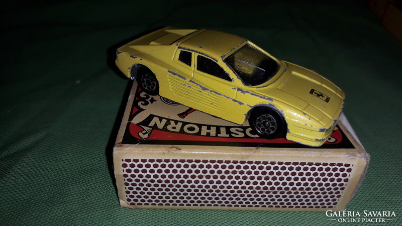 Original French majorette - matchbox-like - ferrari testarosa metal small car 1:60 according to the pictures