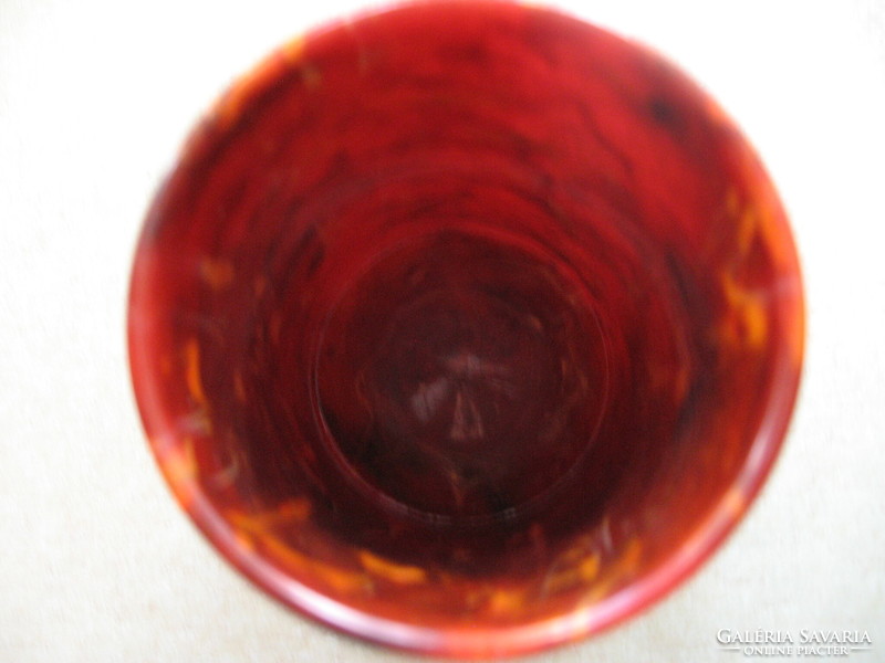 Retro marble, amber effect plastic cup w . Germany