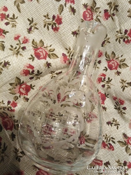 Kitchen spice and oil jug - with a romantic character / glass