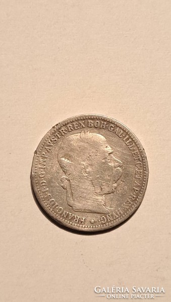 Ferenc József ezüst 1 korona 1893 . használt állapotú ezüst pénz