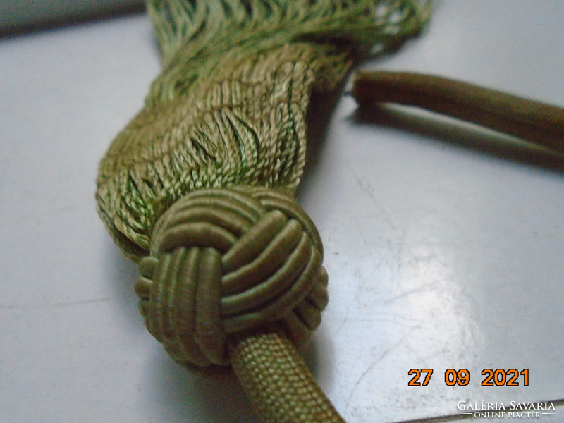 Ornate silk pompom and cord braid for antique perfume bottle pump