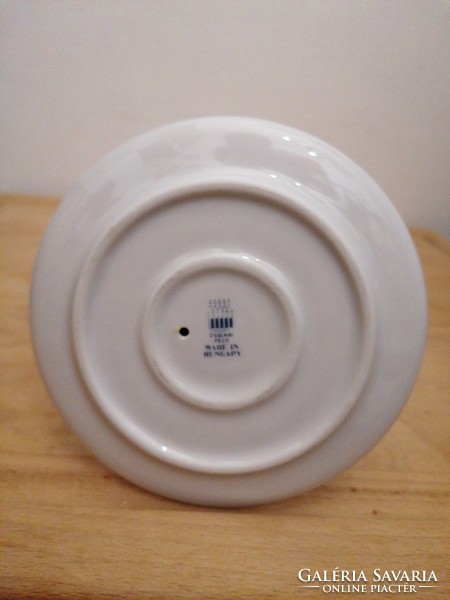 Zsolnay porcelain candle holder with floral pattern
