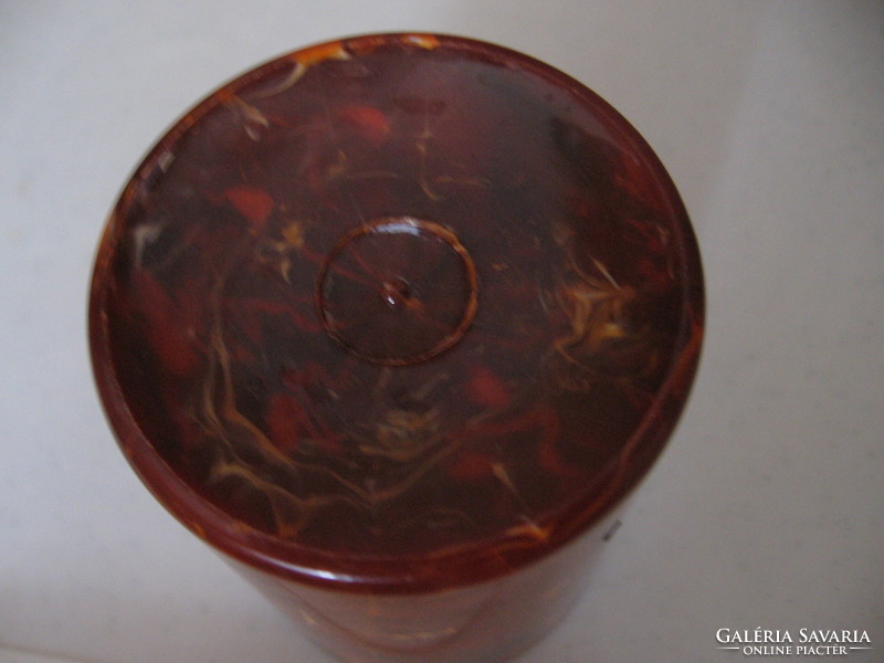 Retro marble, amber effect plastic cup w . Germany