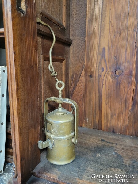 Antique sailor miner's lamp