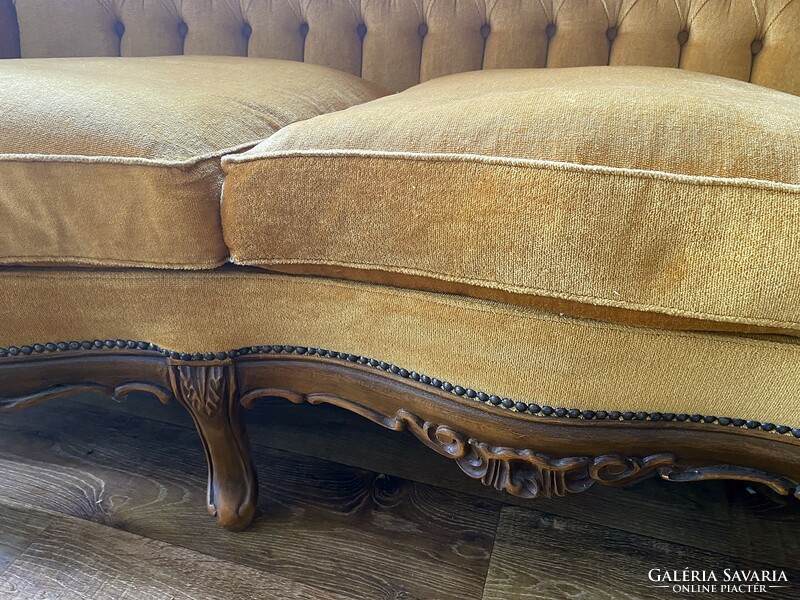 Prémium luxus neobarokk kanapé ebédlő szett. Toll párnákkal.